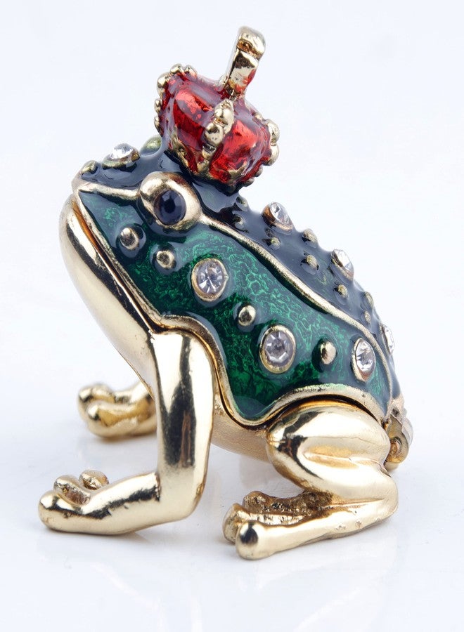 SEVENBEES Small Frog Prince Trinket Boxes Hinged Frog Figurine Jewelry Boxes Gift for Girls Women - Mothers Day Gifts - Image 5